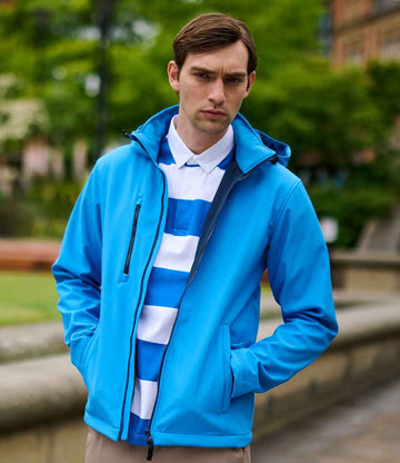 Hooded Softshell Jacket | Embroidered Soft Shell | Logo King